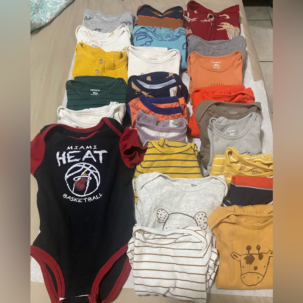 NBA Baby Onesie in Black and Red